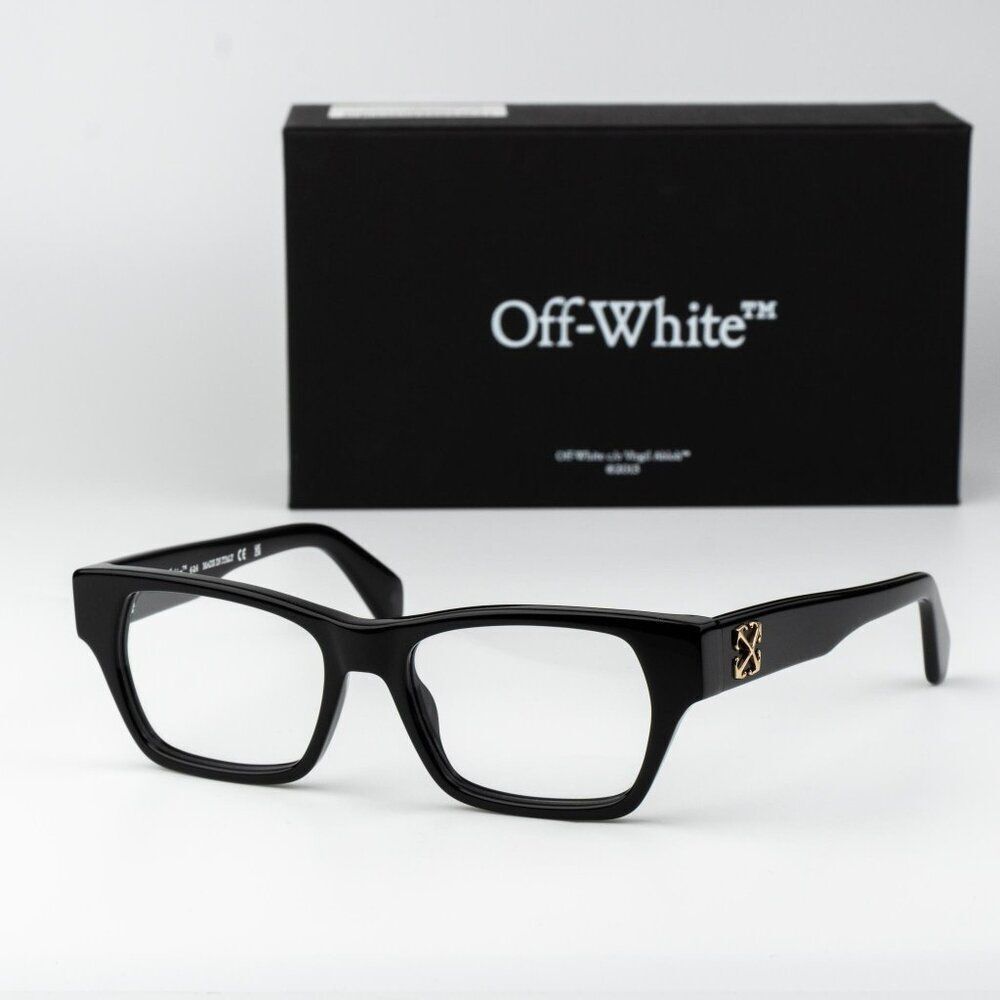 Off-White STYLE 7E Men Eyeglasses Black Square OERJ07E STYLE 7E 1000